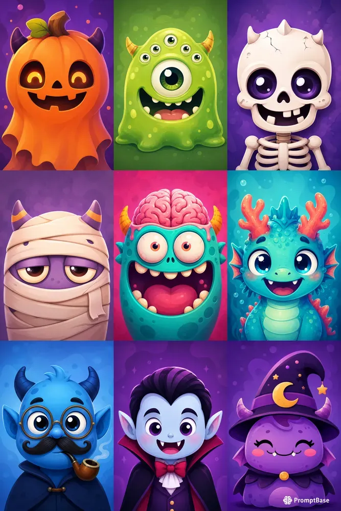 Cute Monster Avatars