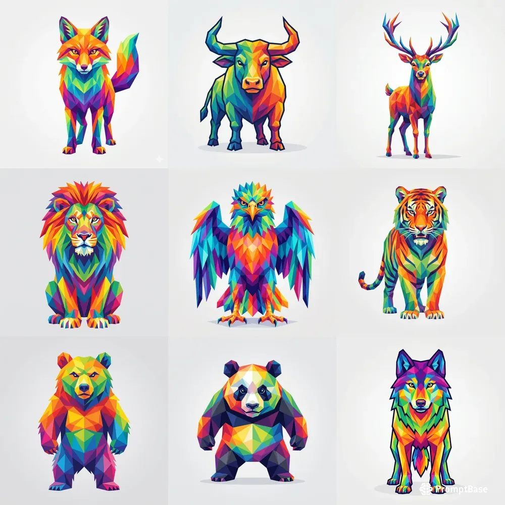 Poly Animal Icon Generator