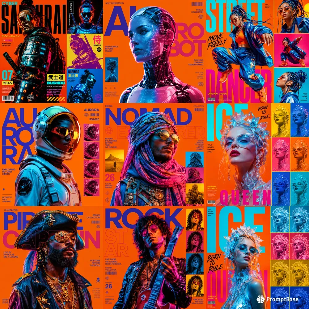 Neon Pop Visionaries Bold Editorials