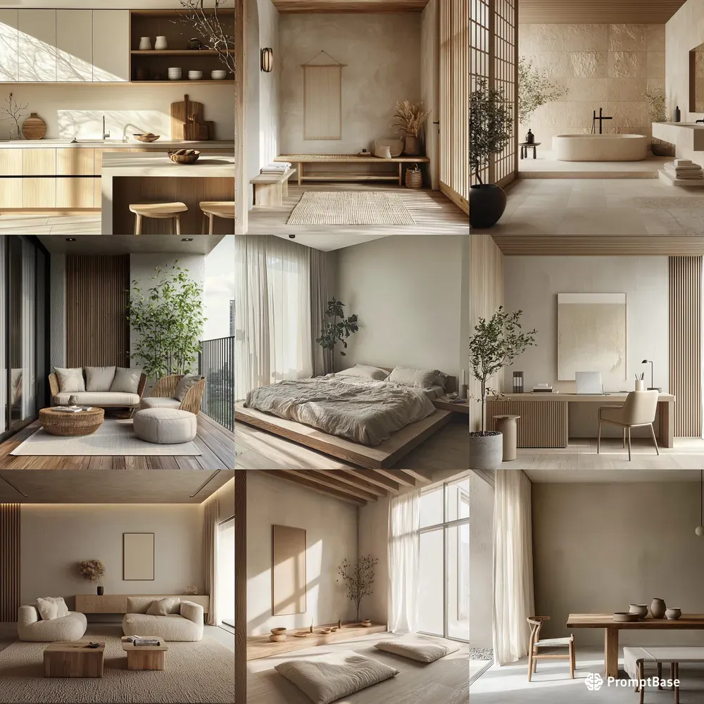 Japandi Minimalist Interiors