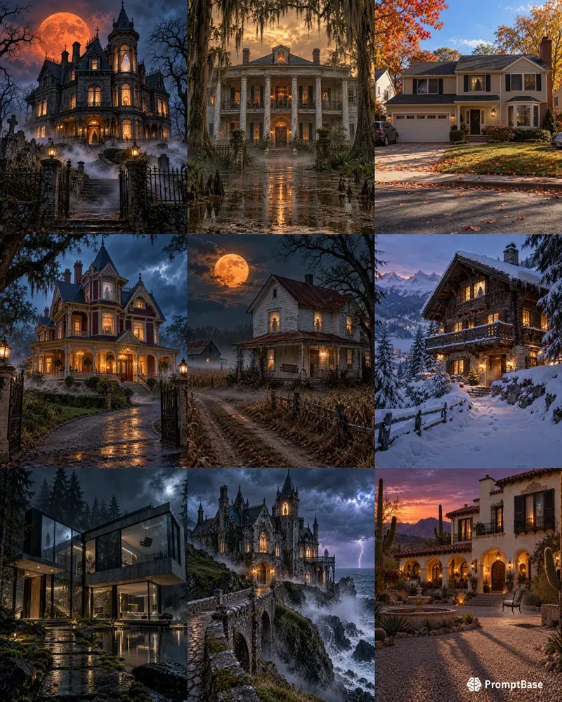 Halloween Haunted House Real Estates