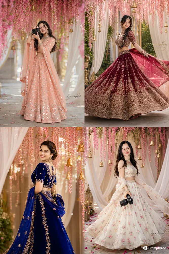 Realistic Lehenga Portraits