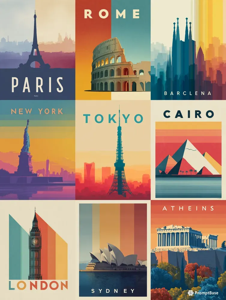 City Color Identity Posters