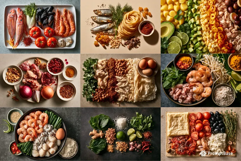 Gourmet Recipe Ingredients