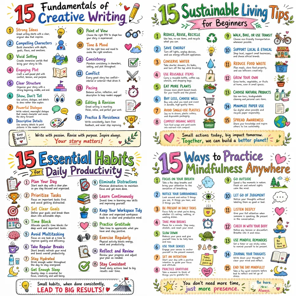 Handdrawn Educational Infographics