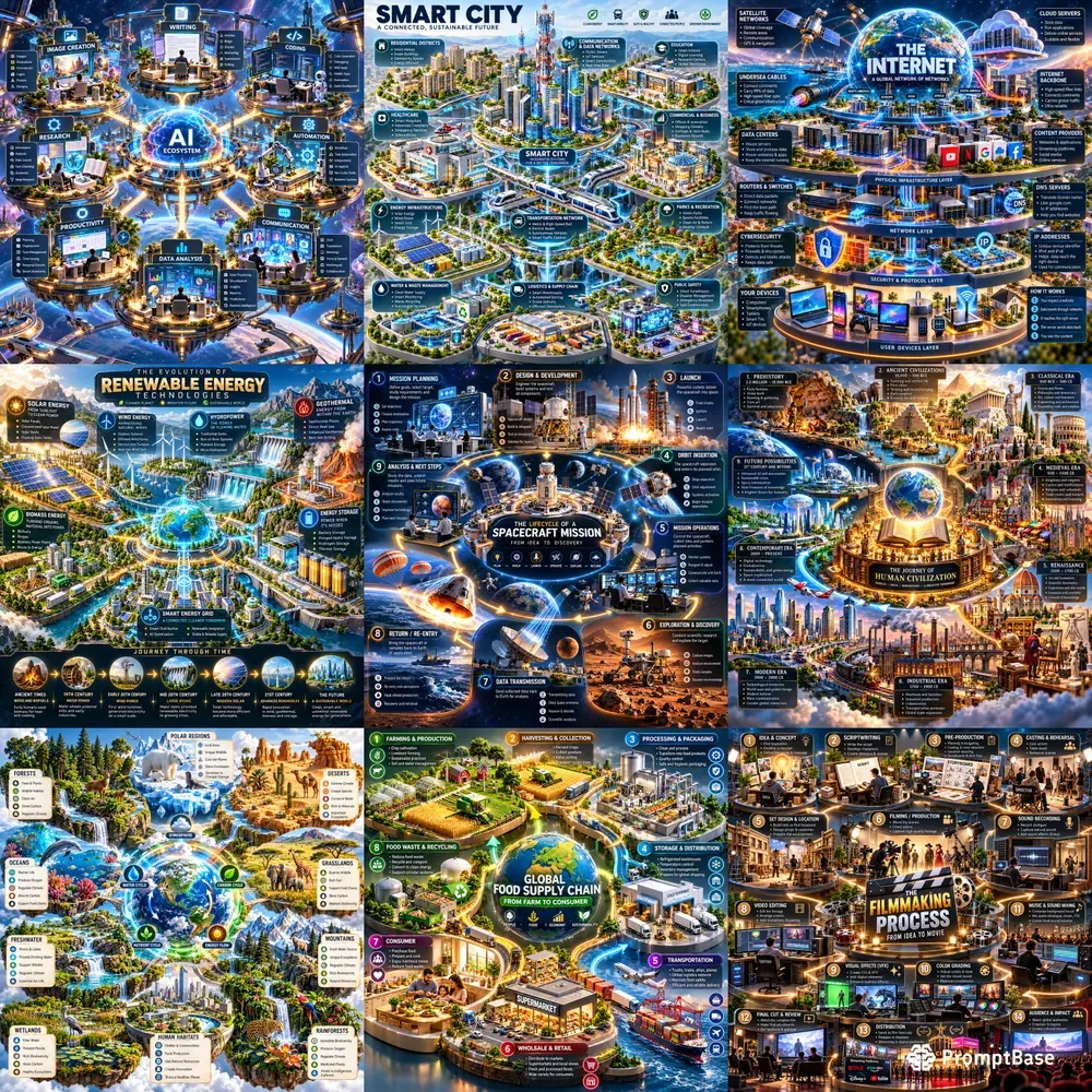 Cinematic Infographic Atlases
