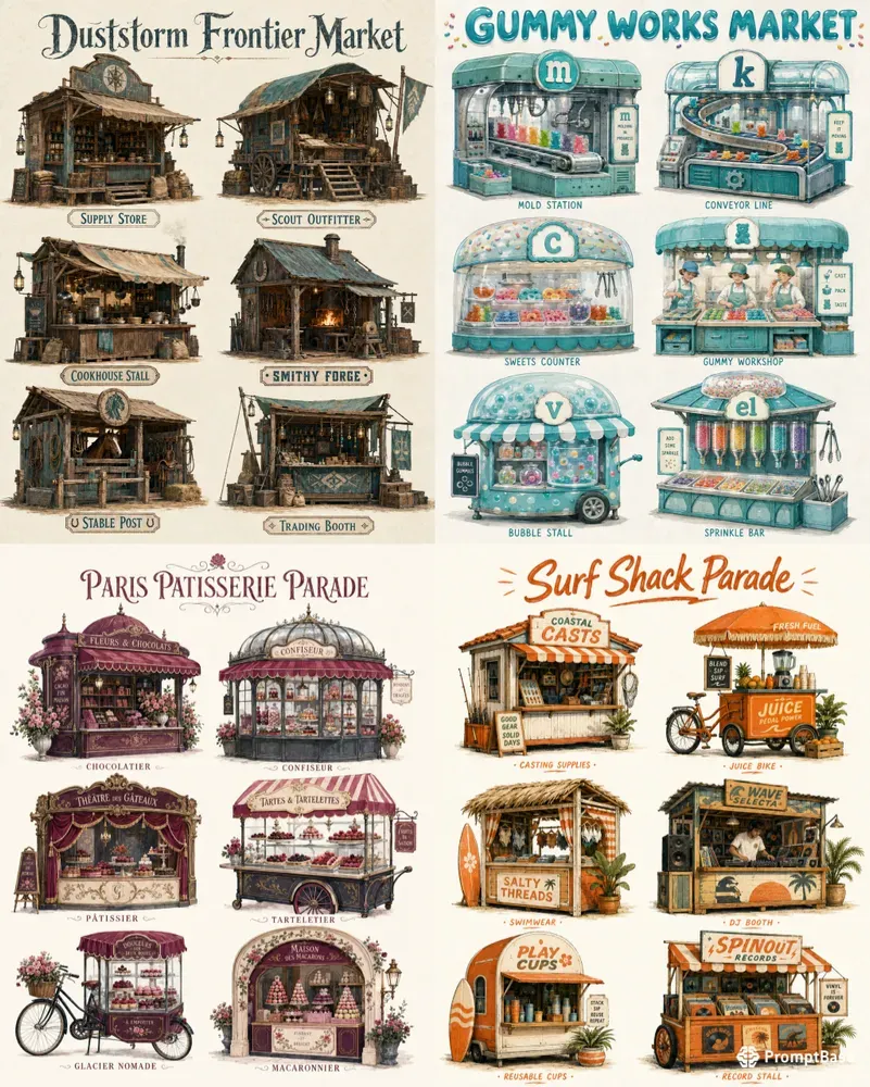 Western Micro Shop Collection Cliparts