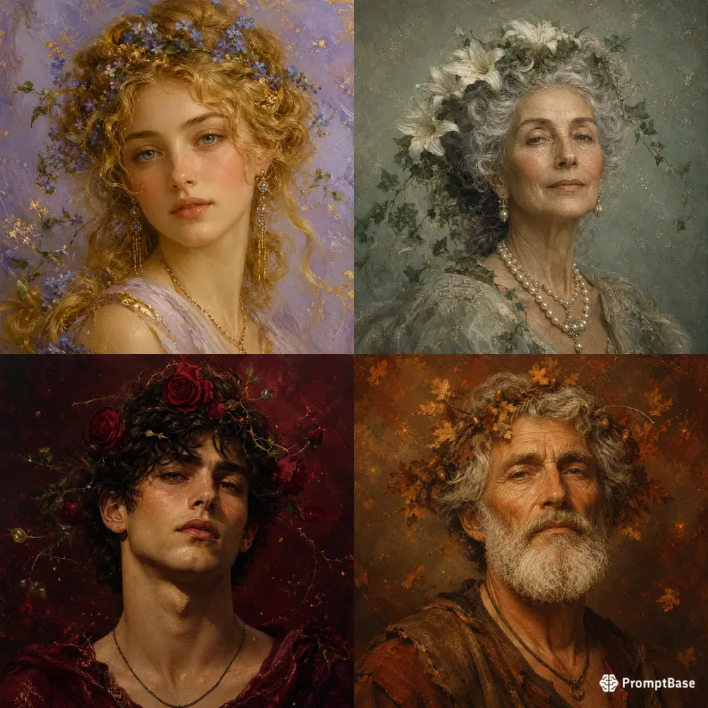 Blooming Hair Portraits