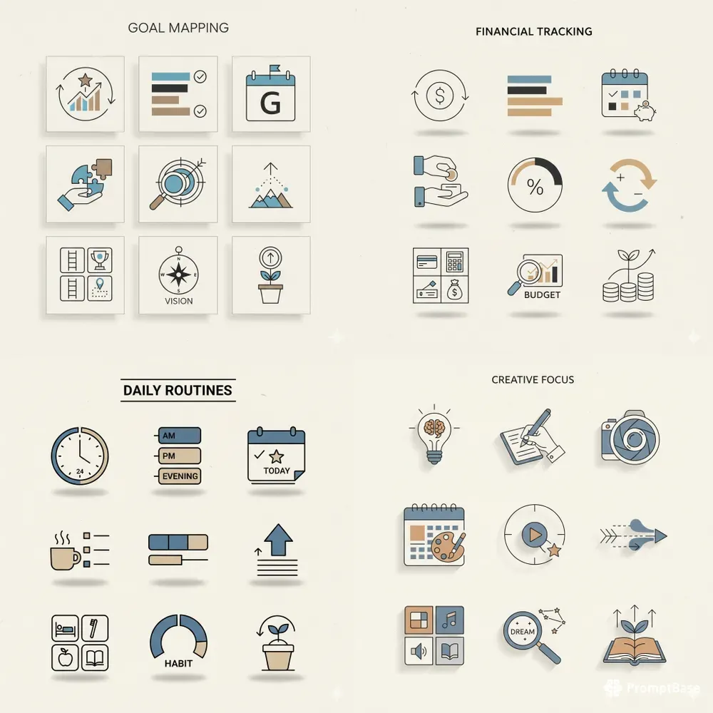 Minimal Planner Icon Clipart