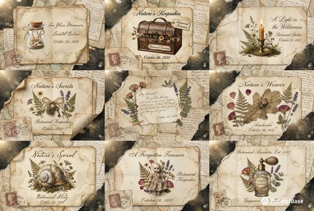 Treasures Of Nature Junk Journal Pages