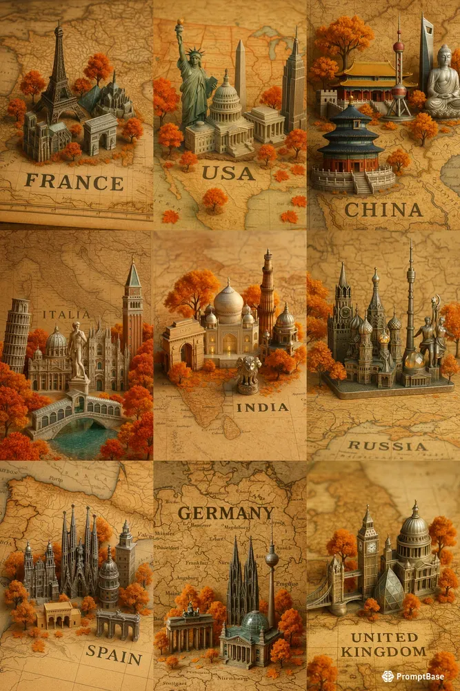3D Landmarks Maps