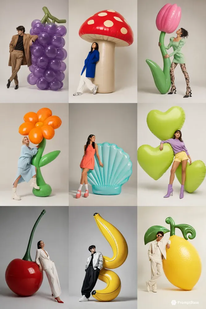 Inflatable Fashion Fantasy Editorials