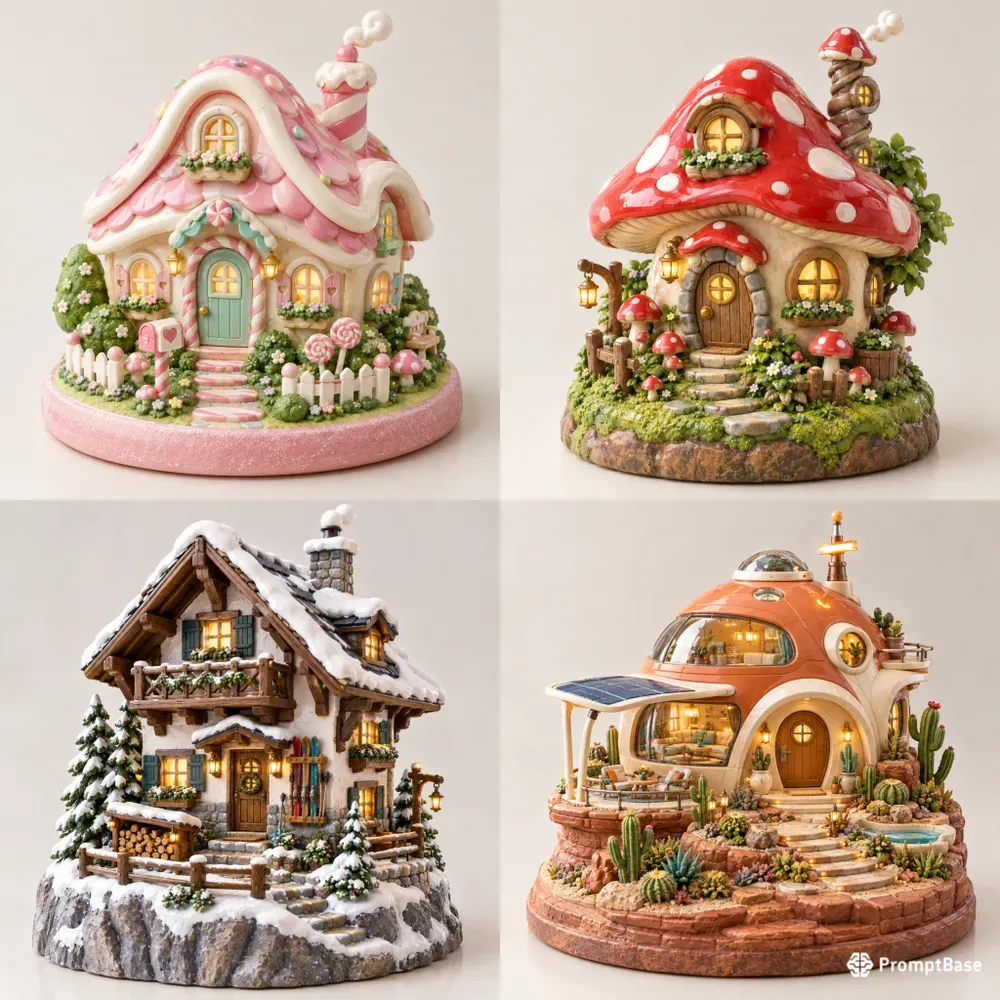 Miniature Dream House Collection Toys