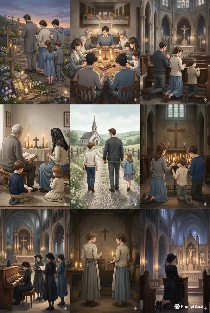 Christian Good Friday Families