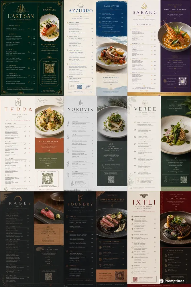 Premium Design Food Menu Generator
