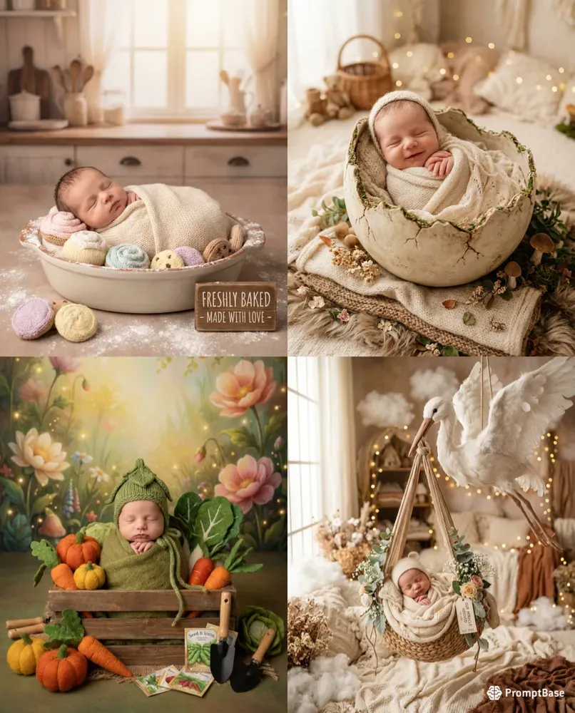 Themed Newborn Baby Studio Photoshoots