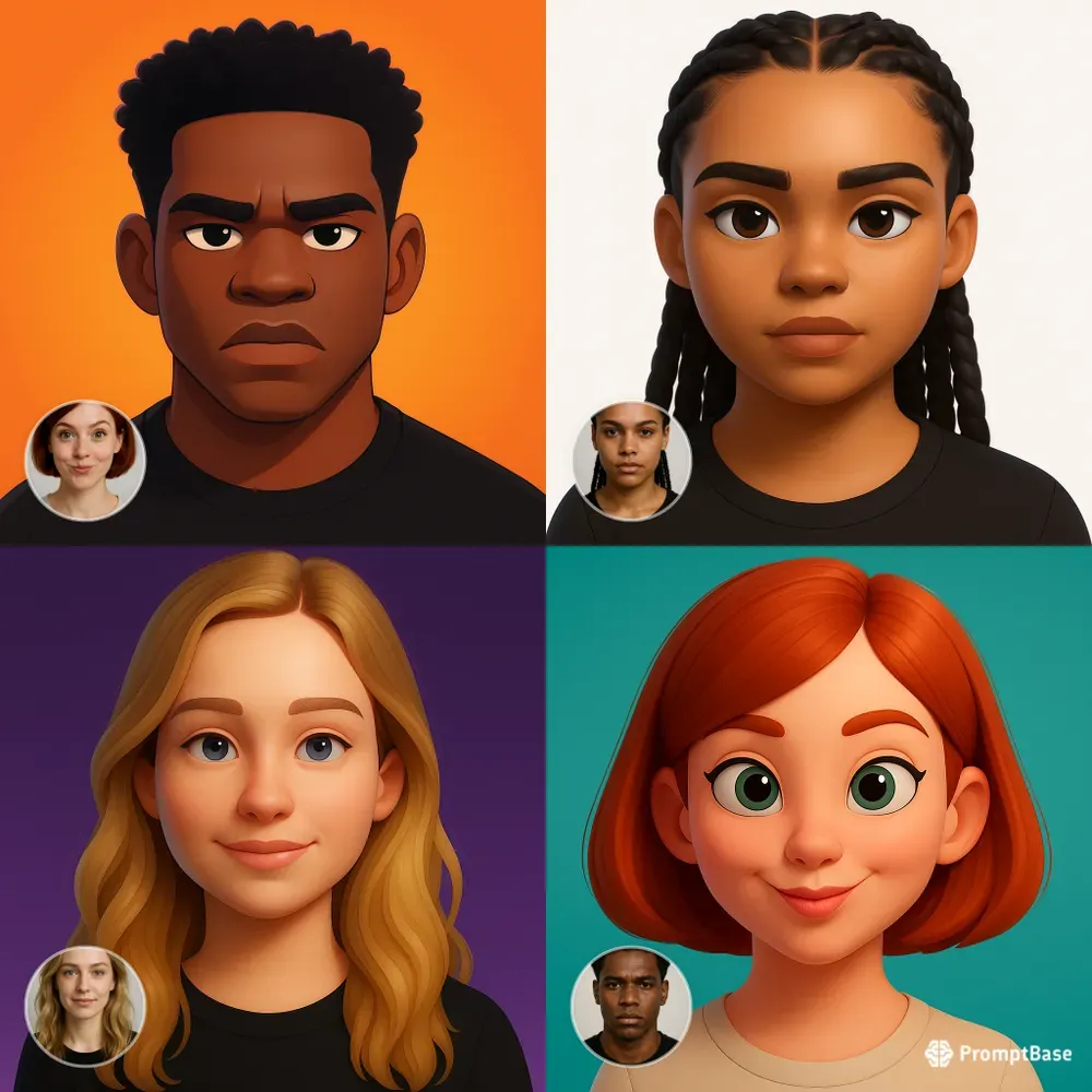 Social Media 3D Smooth Profile Pictures