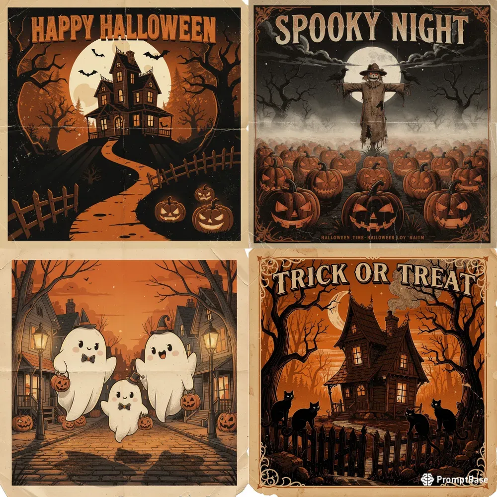 Halloween Spooky Poster Lites