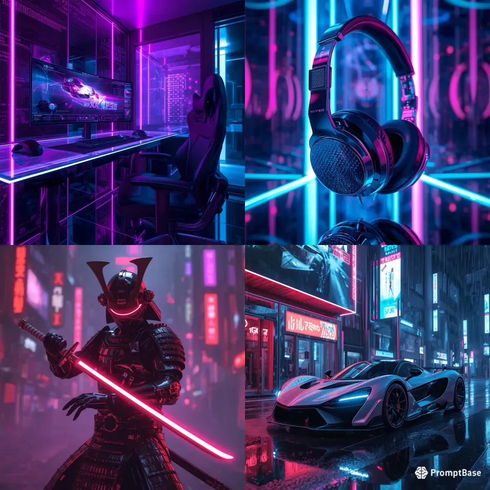 Cyber Y2k Neon Visual Engines