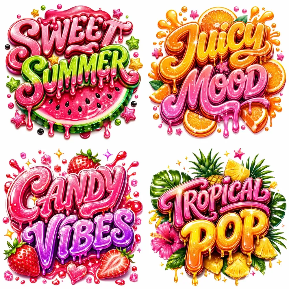 Glossy Summer Texts