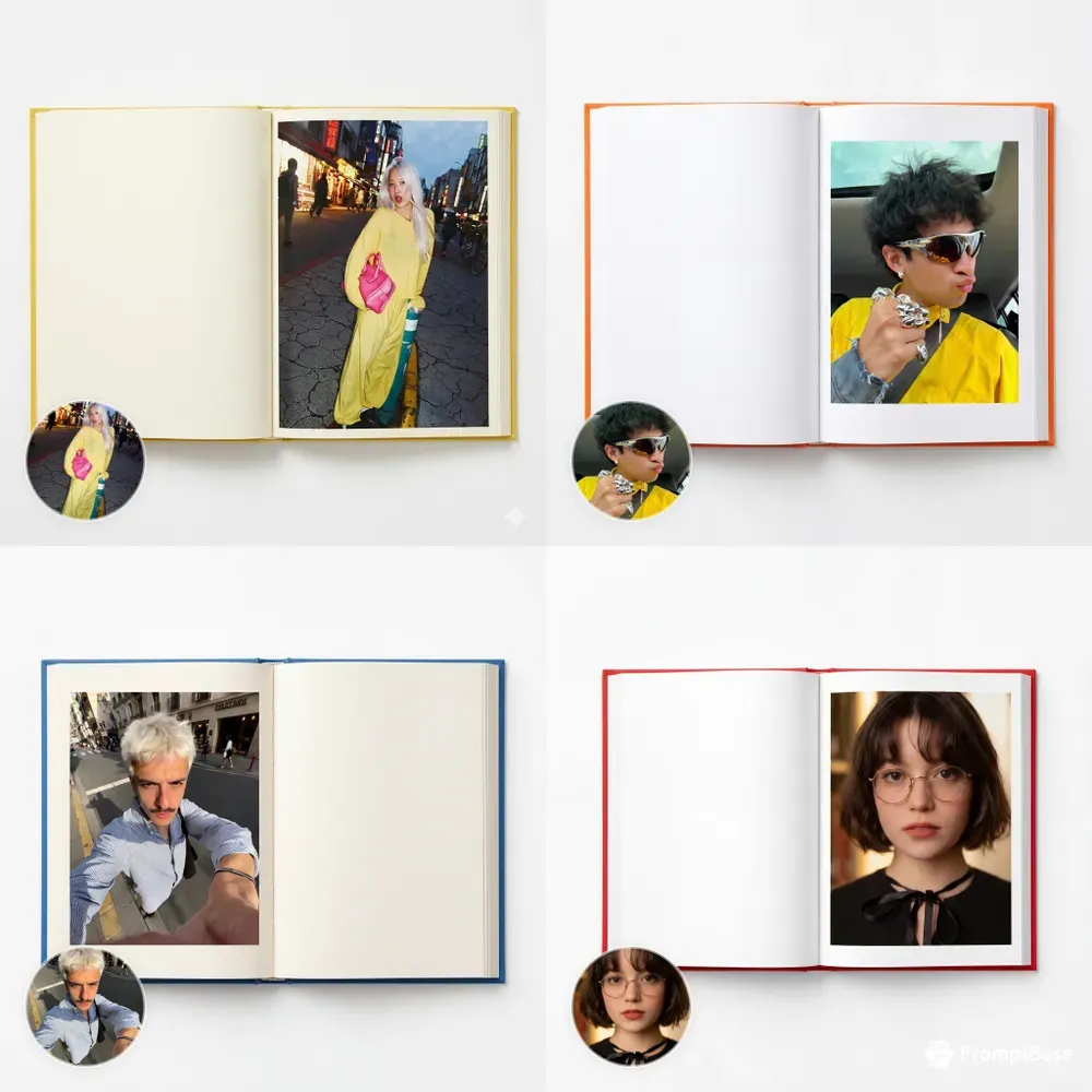 Premium Book Mockup Top View Photos