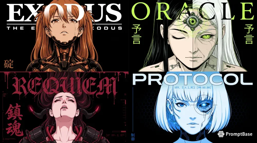 Synthetic Soul Posters Cyborg Anime