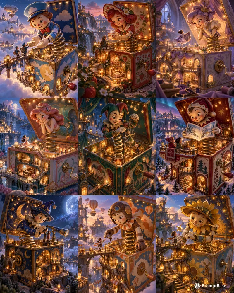 3D Storybook Jackinthebox Worlds