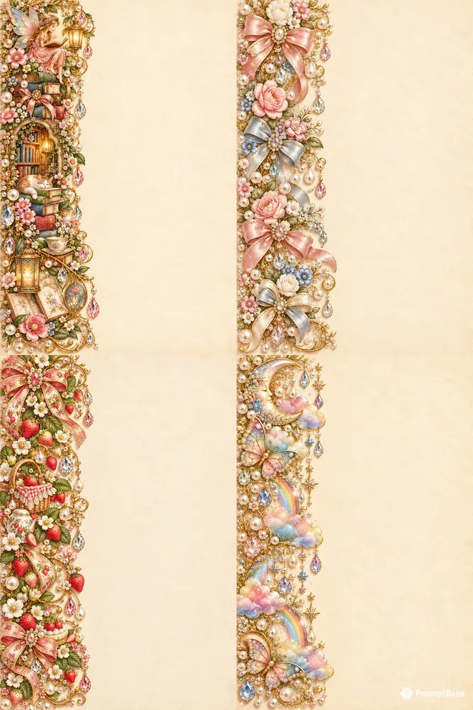 Luxury Pearl Crystal Stationery
