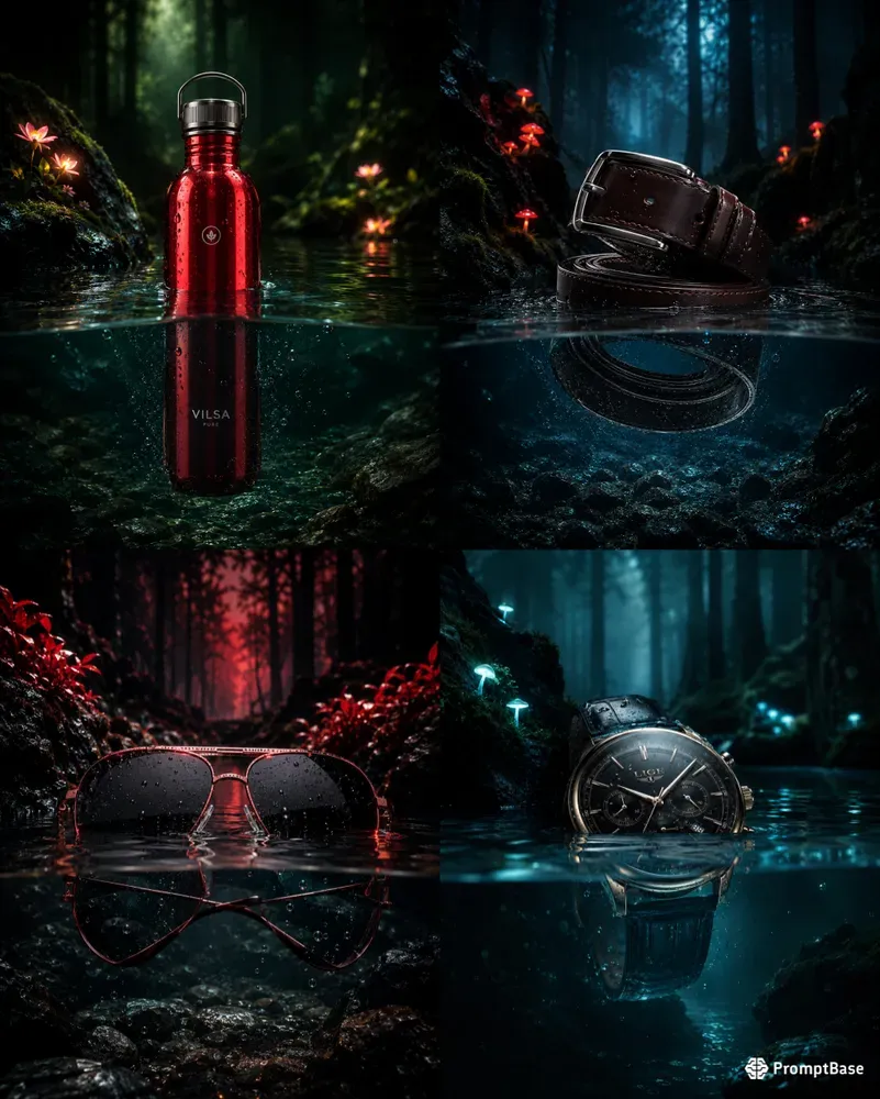 Product Photography With Merged Water