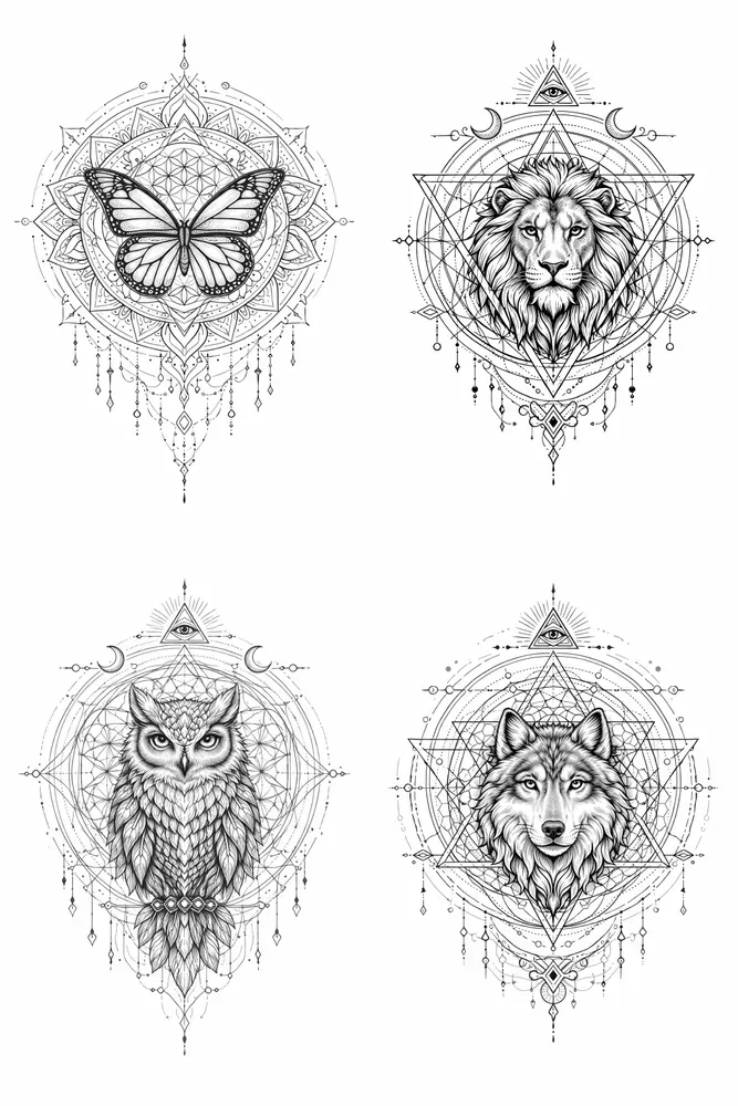 Sacred Geometry Animal Generator