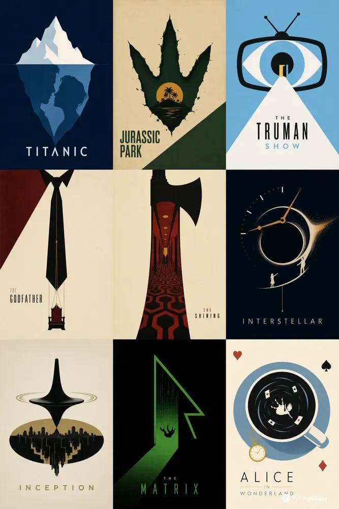 Minimalist Conceptual Movie Posters
