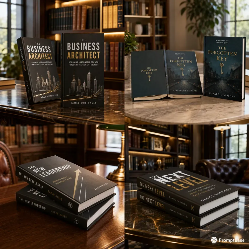 Luxury Library Book Mockup Duos