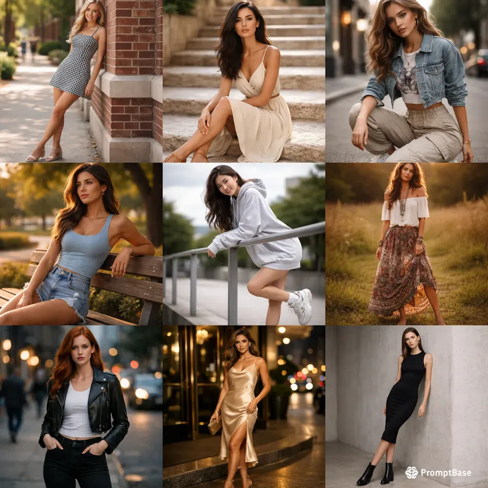 Realistic Fashion Girl Photos