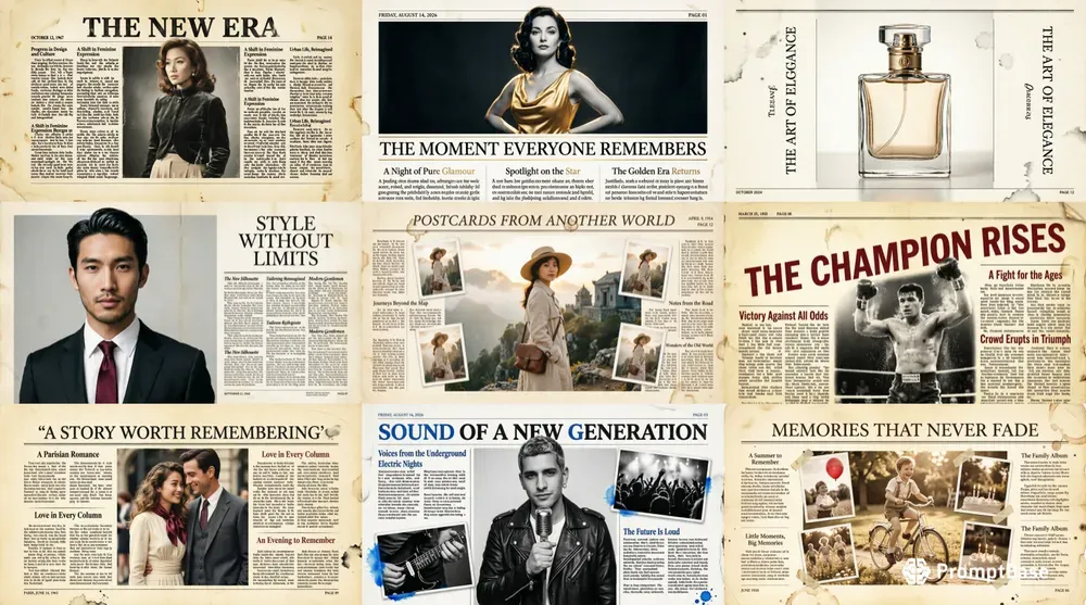 Aesthetic Newspaper Photo Edits