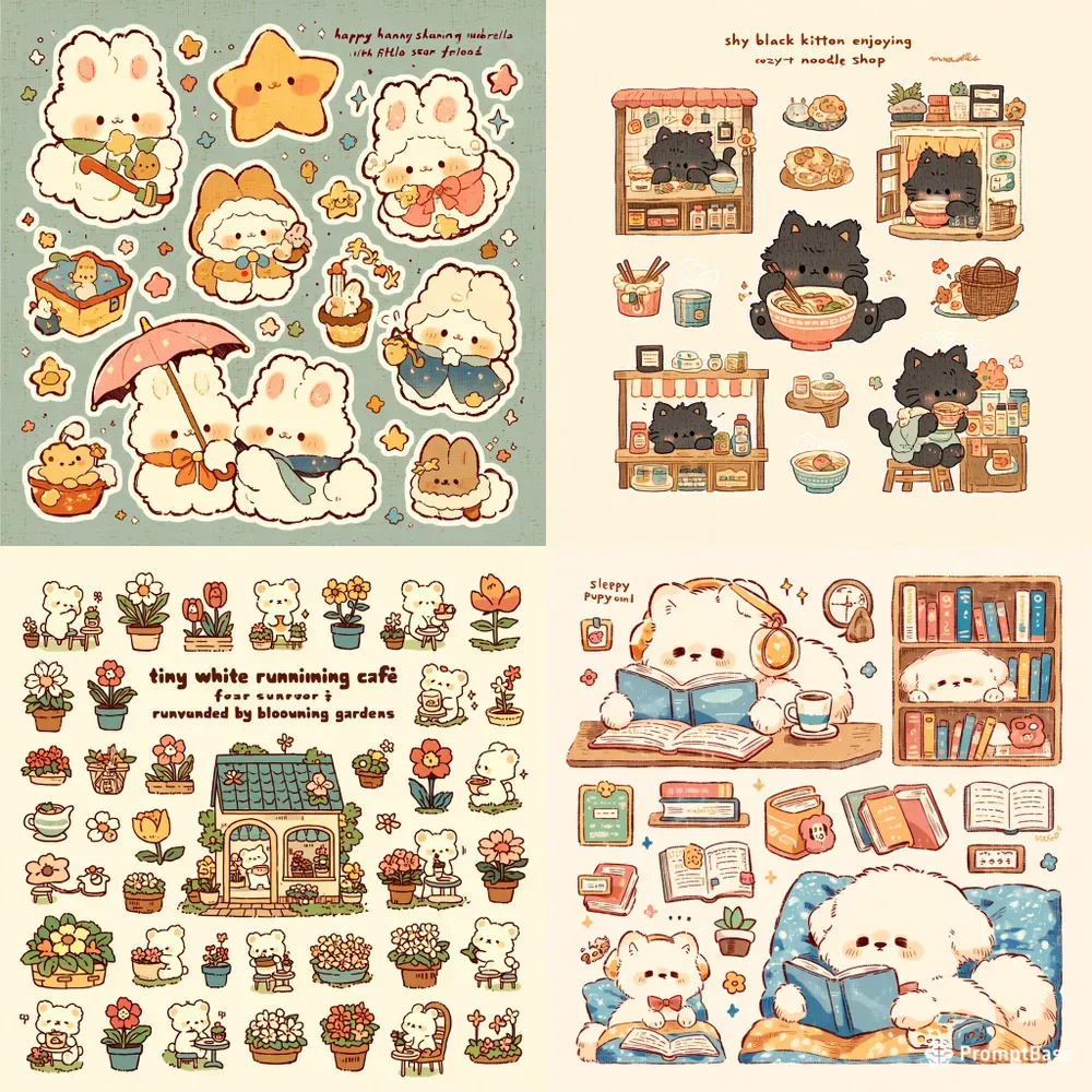 Cute Kawaii Stickers For Etsy