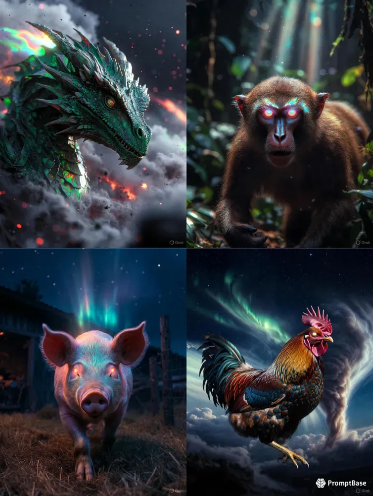 Midnight Fantasy Animals