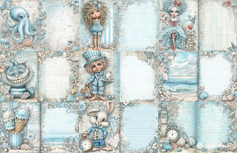 Alice In Seaside World Double Pages