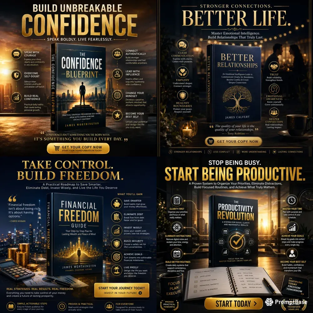 Cinematic Book Promo Posters