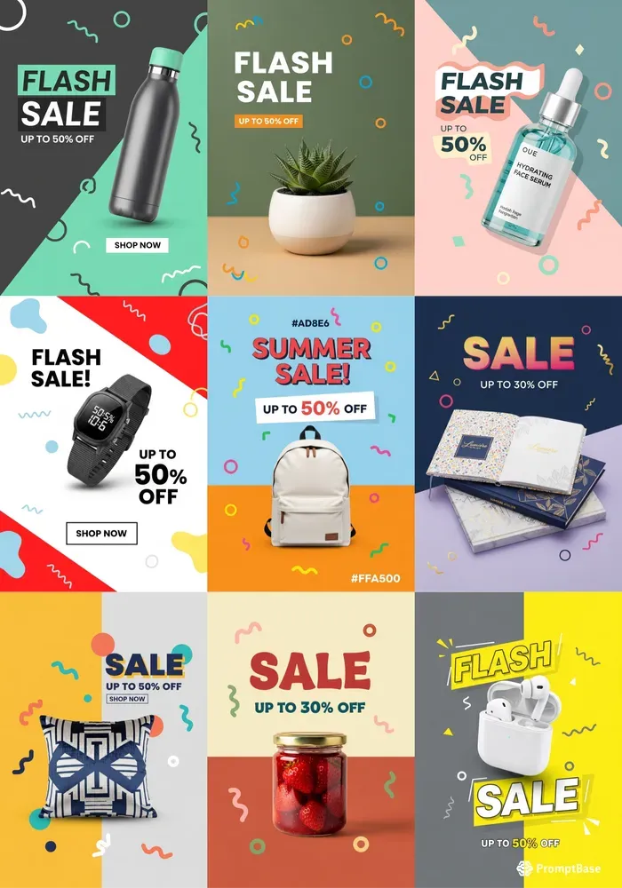 Vibrant Product Ads