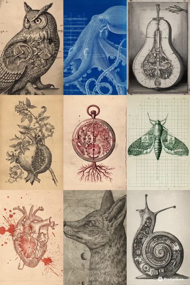 Anatomical Copperplate Engravings Art