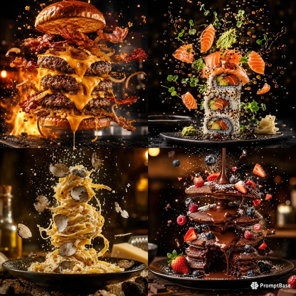 Levitating Culinary Spectacle Collections