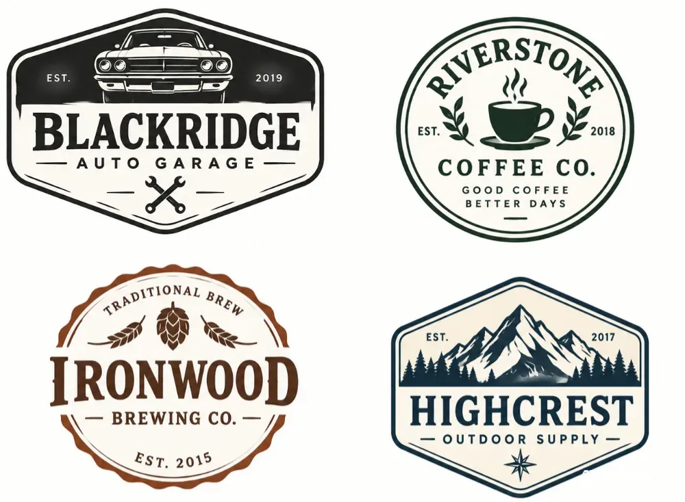 Vintage Badge Logos