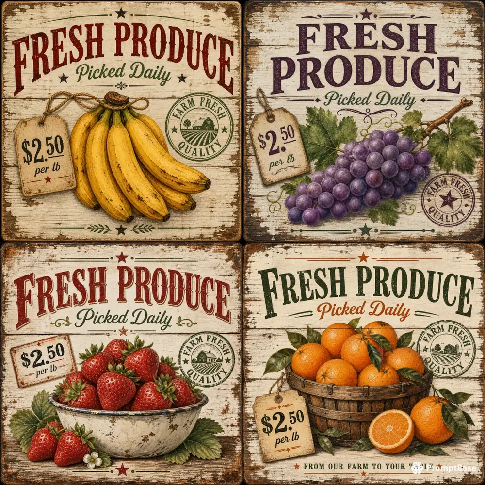Farmhouse Fruit Signs