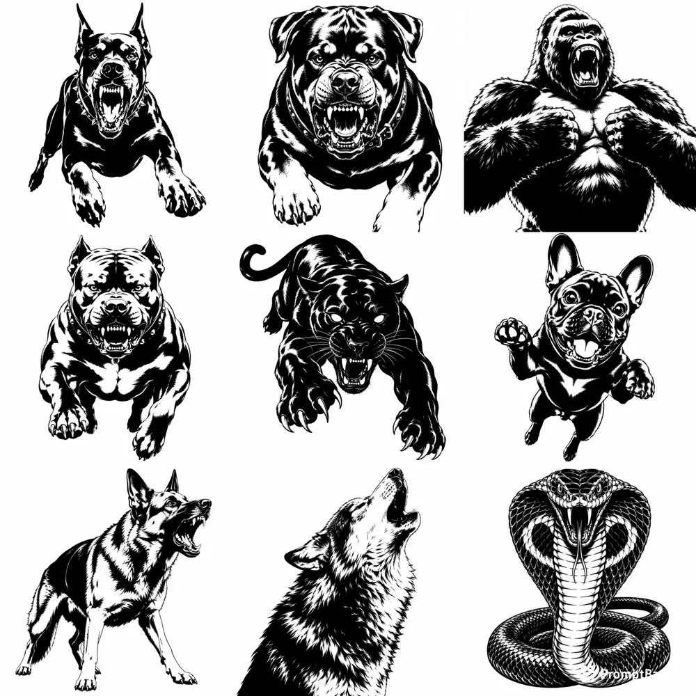 Aggressive High Contrast Stencil Vectors