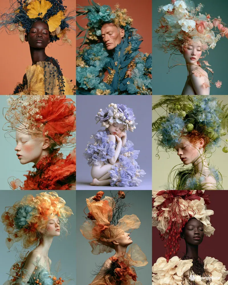 Sculpted Botanical Dreamers