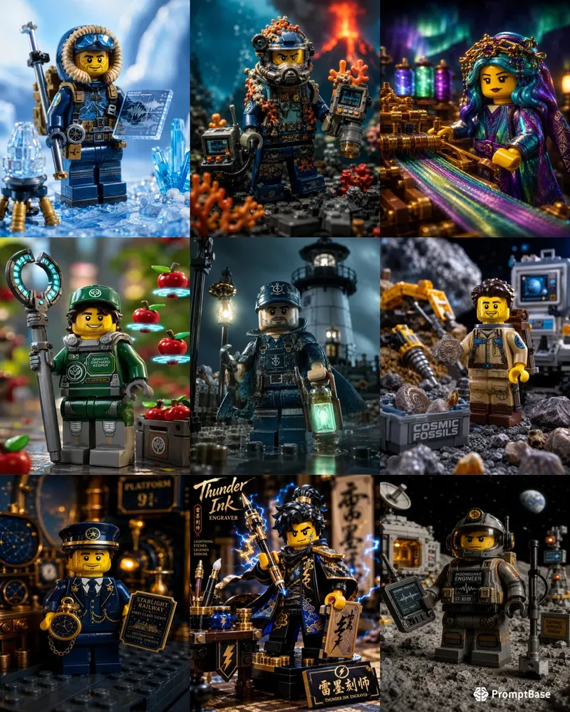 Epic Lego Minifigure Portrait Creators X