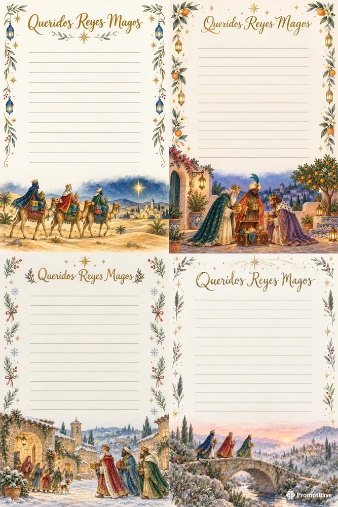Christmas Wish Letter Storybook Sheets