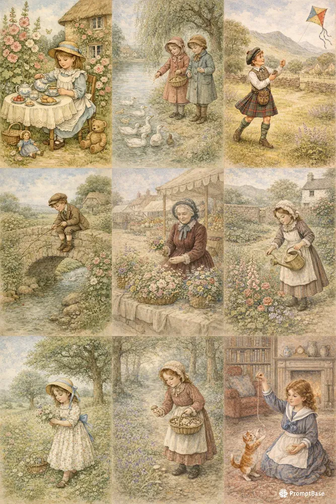 Victorian Folk Storybook Generator