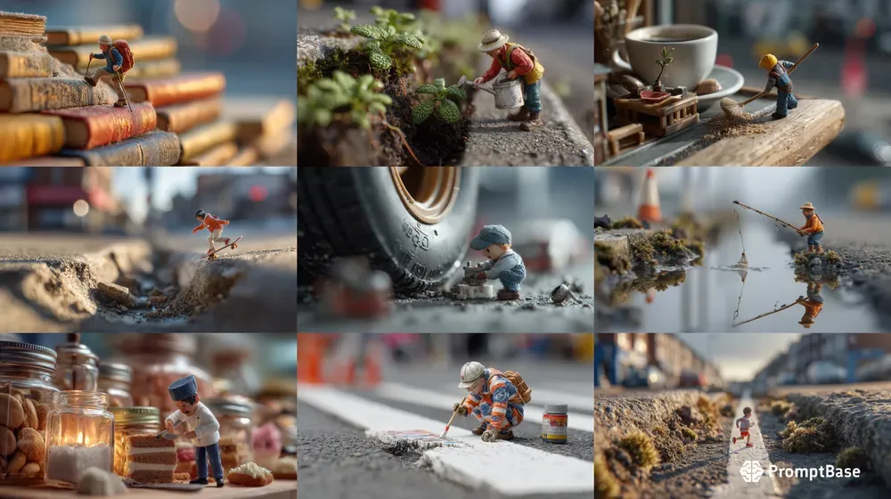 Cinematic Miniature Photos