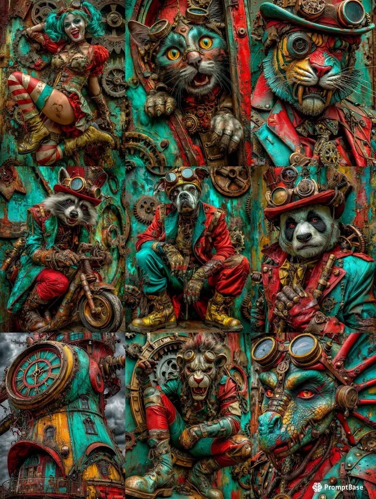 Cyberpunk Clockwork Junk Journals